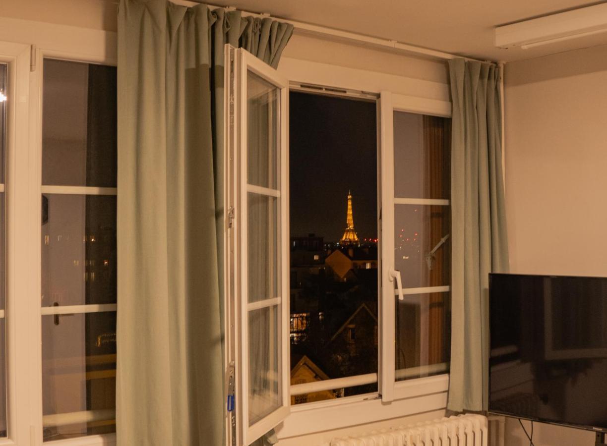 Joli T2 Proche Du Metro Avec Vue Tour Eiffel Apartment Issy-les-Moulineaux Exterior photo
